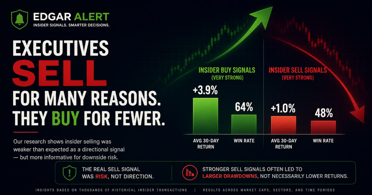 Insider selling research preview